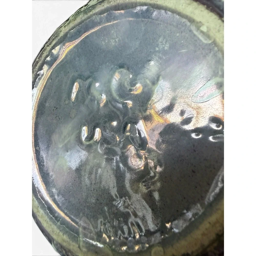 McCoy Cascade Vase Purple Marbled Iridescent Pearl Glaze 9